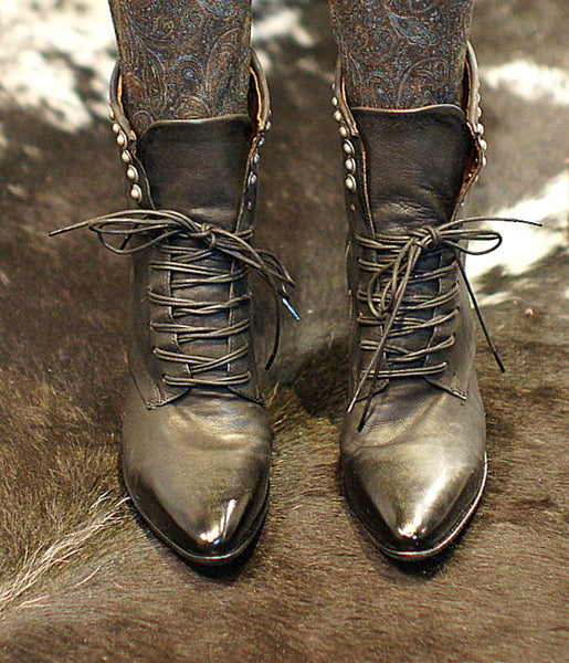 AS98 Italian Leather Ankle Boot in Nero